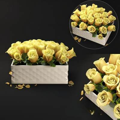 现代花卉 装饰品 玫瑰花